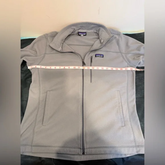 🔥Patagonia Men’s Light Gray Full-Zip Fleece Jacket Size L EC🔥 - Picture 6 of 6